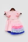 Buy Fayon Kids Pink Lycra, Net Stones, Fabric Flowers, Pleated Dress With Detachable Trail Online at Aza Fashions Buy_Fayon Kids_Pink Lycra, Net Stones, Fabric Flowers, Pleated Dress With Detachable Trail _Online_at_Aza_Fashions