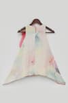 Buy_FAYON KIDS_Multi Color Cotton Silk Printed Splash Dress _Online_at_Aza_Fashions