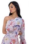 Shop_Gaya_Multi Color Poly Satin Lycra Anne Asymmetric Floral Print Dress_Online_at_Aza_Fashions