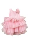 Shop_Pa:Paa_Pink Soft Tulle Frill Dress  _at_Aza_Fashions