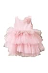 Pa:Paa_Pink Soft Tulle Frill Dress  _Online_at_Aza_Fashions