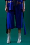 Shop_Febo6_Purple 100% Silk Culottes_Online_at_Aza_Fashions