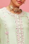 Buy_Nachiket Barve_Green Mirror Embroidered Kurta Set_Online_at_Aza_Fashions