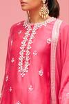 Buy_Nachiket Barve_Pink Mirror Embroidered Kurta Set_Online_at_Aza_Fashions