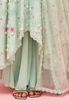 Shop_Nachiket Barve_Green Chanderi Floral Embroidered Anarkali Set_Online_at_Aza_Fashions