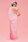 Shop_Nachiket Barve_Pink Ombre Embroidered Saree With Blouse_at_Aza_Fashions