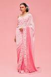 Buy_Nachiket Barve_Pink Ombre Embroidered Saree With Blouse_Online_at_Aza_Fashions