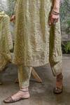 Buy_Heena Kochhar_Green Chanderi Kurta Set_Online_at_Aza_Fashions