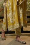 Buy_Heena Kochhar_Yellow Embroidered Kurta Set_Online_at_Aza_Fashions