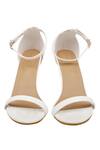 Feetoes Shoes_White Stacy Open Toe Heels_Online_at_Aza_Fashions