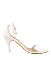 Buy_Feetoes Shoes_White Stacy Open Toe Heels_Online_at_Aza_Fashions