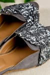 Buy_Rhe-Ana_Grey Sequins Silver Lining Mules _Online_at_Aza_Fashions