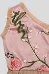 PWN_Pink Twill Satin Embroidered Lehenga Set _Online_at_Aza_Fashions