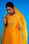 Buy_Asaga_Yellow Firaq Kurta Set_Online_at_Aza_Fashions