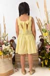 Shop_Littleens_Yellow Cotton Embroidery Organic Dress _at_Aza_Fashions