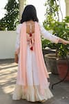 Shop_LITTLEENS_White Vegan Silk Hera Embroidered Sharara Set  _at_Aza_Fashions