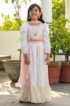 Buy_LITTLEENS_White Vegan Silk Hera Embroidered Sharara Set  _Online_at_Aza_Fashions