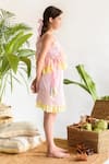 Littleens_Pink Cotton Organic Dress _Online_at_Aza_Fashions