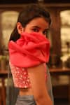 Shop_Littleens_Grey Masarrat Pre-draped Saree Set For Girls_Online_at_Aza_Fashions