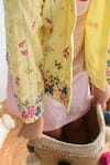 LITTLEENS_Yellow Organic Cotton Embroidered Jacket  _at_Aza_Fashions