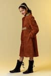 Buy_LITTLEENS_Brown Organic Sherpa Embellished Coat _Online_at_Aza_Fashions
