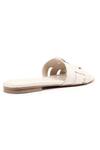 Buy_Vanilla Moon_White Gabby Cross Patterned Flats_Online_at_Aza_Fashions