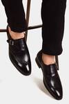 Buy_Luxoro Formello_Black Hand Painted Single Monk Shoes _at_Aza_Fashions