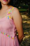 Buy_Gul By Aishwarya_Peach Tiered Chiffon Dress_Online_at_Aza_Fashions