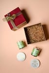 Buy_Cosy Dwellings_Multi Color 100 % Soy Wax Baked Warmth Gift Box With Opulence Coasters _at_Aza_Fashions