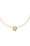 Buy_Zariin_Gold Plated Pearl Pendant Necklace _Online_at_Aza_Fashions