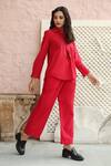 Gulabo Jaipur_Pink Cotton Shirt And Pant Set_Online_at_Aza_Fashions