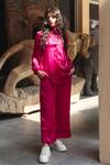 Buy_Gulabo Jaipur_Pink Satin Shirt And Pant Set_Online_at_Aza_Fashions
