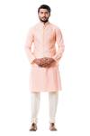 Buy Smriti By Anju Agarwal Peach Raw , Cotton Embroidered Bundi And Kurta Set Online at Aza Fashions Buy_Smriti By Anju Agarwal_Peach Raw , Cotton Embroidered Bundi And Kurta Set _Online_at_Aza_Fashions