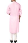 Shop_Smriti by Anju Agarwal_Pink Asymmetric Kurta Set_at_Aza_Fashions