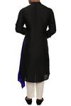 Shop_Smriti by Anju Agarwal_Black Bamber Silk Layered Kurta Set _at_Aza_Fashions