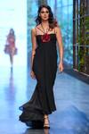 Gauri & Nainika_Black Dubai Strappy Gown_Online_at_Aza_Fashions