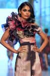 Shop_Gauri & Nainika_Multi Color Organza Carnation Print Jumpsuit_Online_at_Aza_Fashions