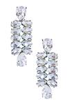 Shop_Ornamaas_Silver Plated Swarovski Crystal Cocktail Chandelier Earrings_at_Aza_Fashions