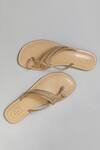 Buy_Sandalwali_Gold Grace Strap Sandals _Online_at_Aza_Fashions