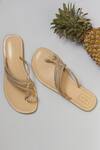 Sandalwali_Gold Grace Strap Sandals _Online_at_Aza_Fashions