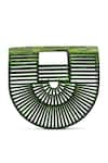 Buy_Sephyr_Green Arya Cutout Detail Handbag _at_Aza_Fashions