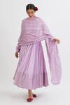 Buy Peeli Dori Purple Rose Cotton Embroidery Round Gota Anarkali With Dupatta at Aza Fashions Buy_Peeli Dori_Purple Rose Cotton Embroidery Round Gota Anarkali With Dupatta _at_Aza_Fashions