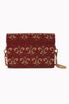 Buy_The Leather Garden_Maroon Embellished Crossbody Bag _Online_at_Aza_Fashions