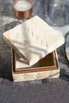 Buy_H2h_White Mdf Woven Trinket Storage Box_at_Aza_Fashions