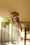 Shop H2h Brown Copper Hammered Planter Of 2 at Aza Fashions Shop_H2h_Brown Copper Hammered Planter Of 2_at_Aza_Fashions