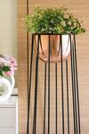 Buy_H2h_Brown Metal Alloy Artificial Stones Planter Set Of 2_at_Aza_Fashions