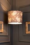 Buy_Green Girgit_Multi Color Canvas Print Golden Leaves Round Hanging Shade_at_Aza_Fashions