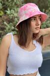 Buy_Hair Drama CO_Blue Tie Dye Bucket Hat_Online_at_Aza_Fashions