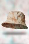 Shop_Hair Drama CO_Brown Tie Dye Bucket Hat_Online_at_Aza_Fashions