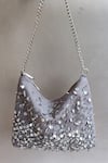 Shop_Plode_Grey Embroidered Hobo Bag _at_Aza_Fashions